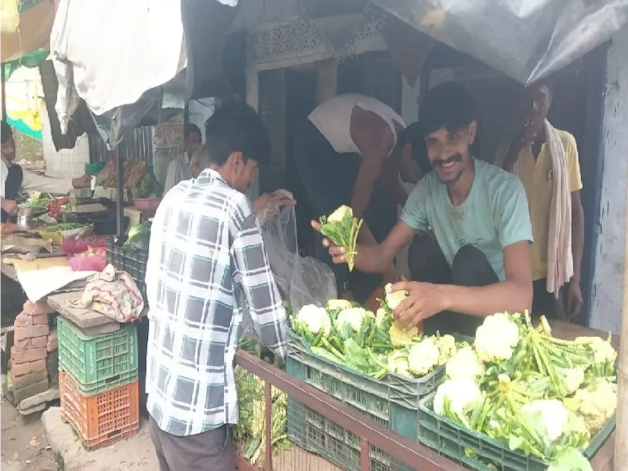 लगातार बारिश के बाद सब्जियों की भारी किल्लत: बरवाड़ा में सब्जी आते ही टूट पड़ते हैं लोग व दुकानदार