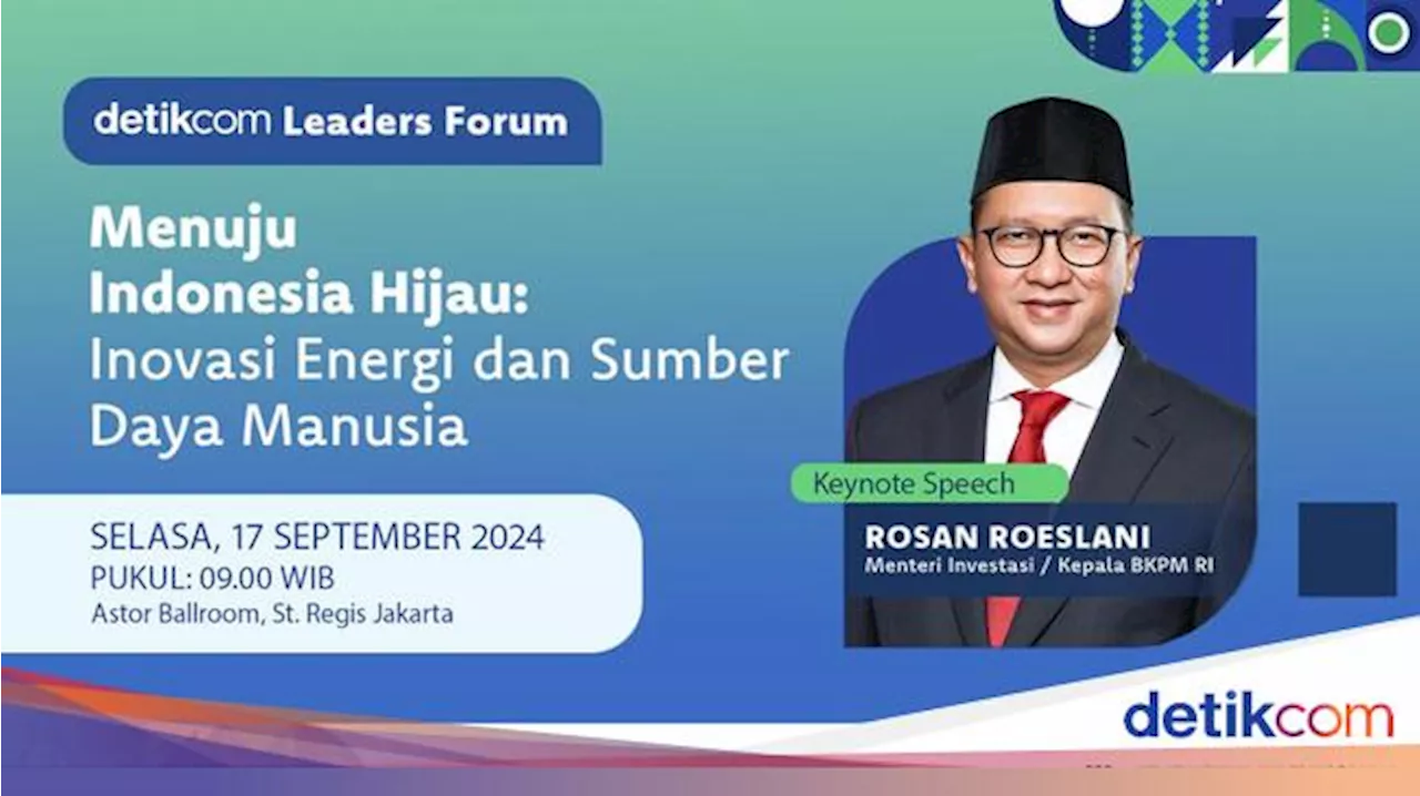 Saksikan Streaming: Meneropong Arah Kebijakan Investasi Energi Menuju Indonesia Hijau