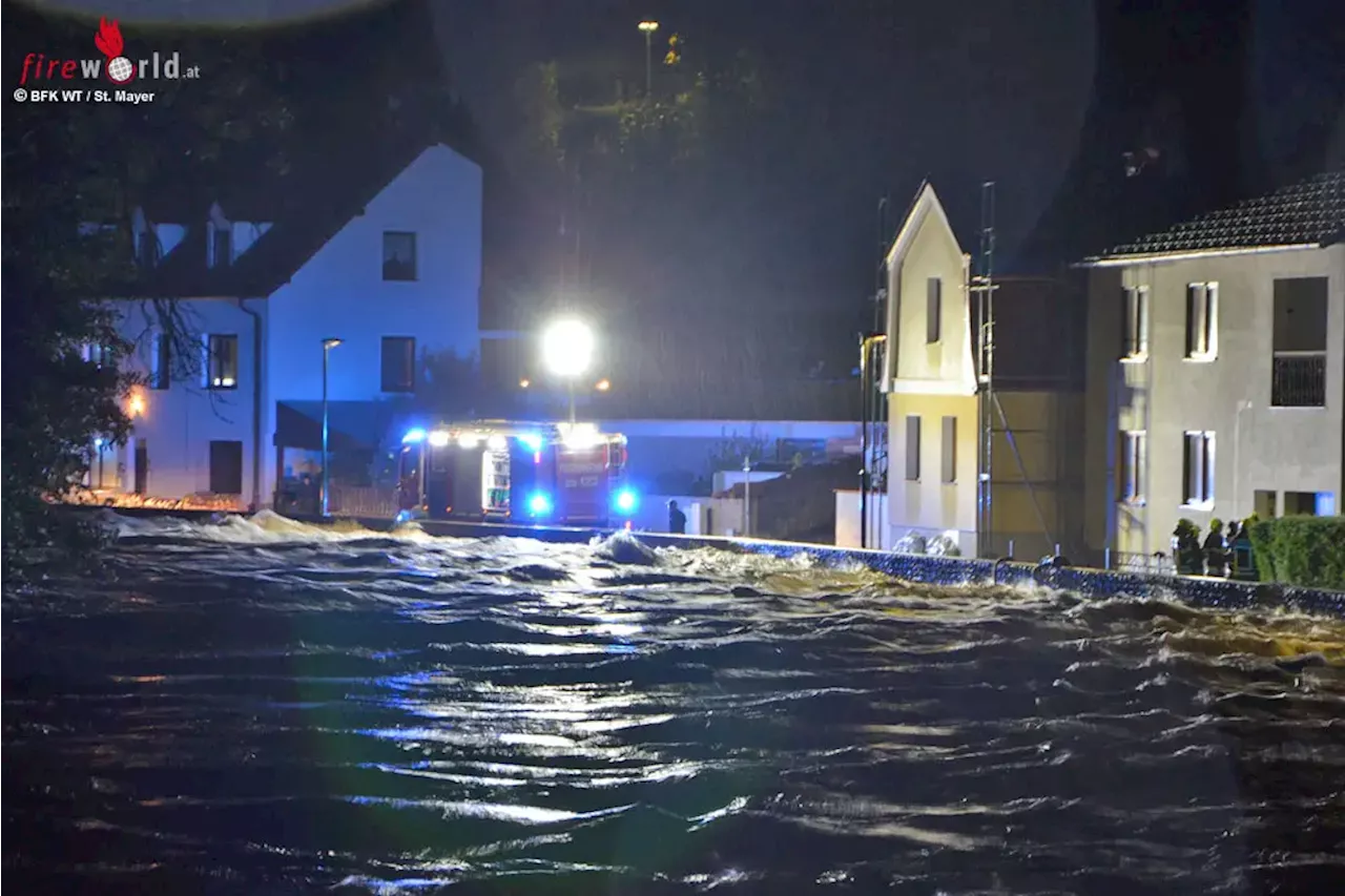 Nö: Kritische Hochwasser-Lage im Bezirk Waidhofen an der Thaya: 15.09.2024 / 05:30 Uhr