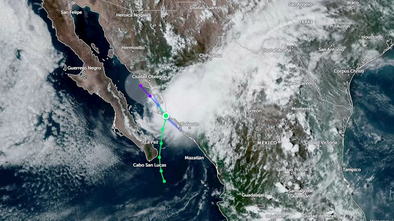 Tormenta Tropical Ileana Toca Tierra en el Municipio de Ahome en Sinaloa