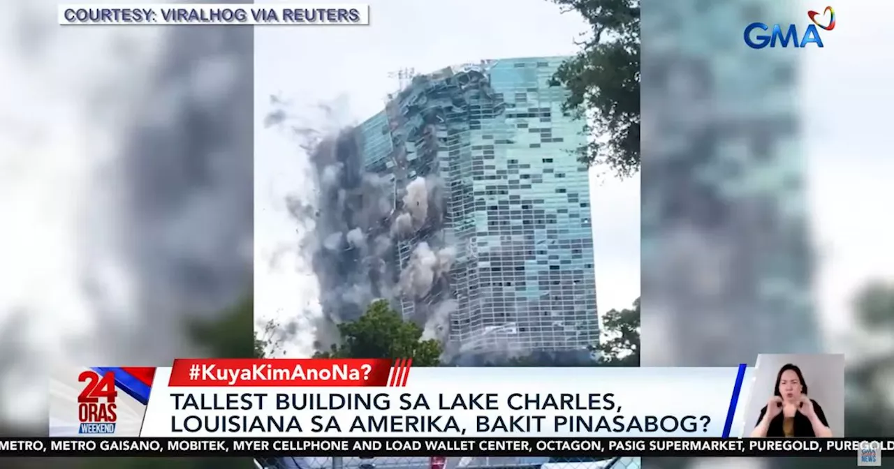 Kuya Kim explains implosion method used to demolish old buildings