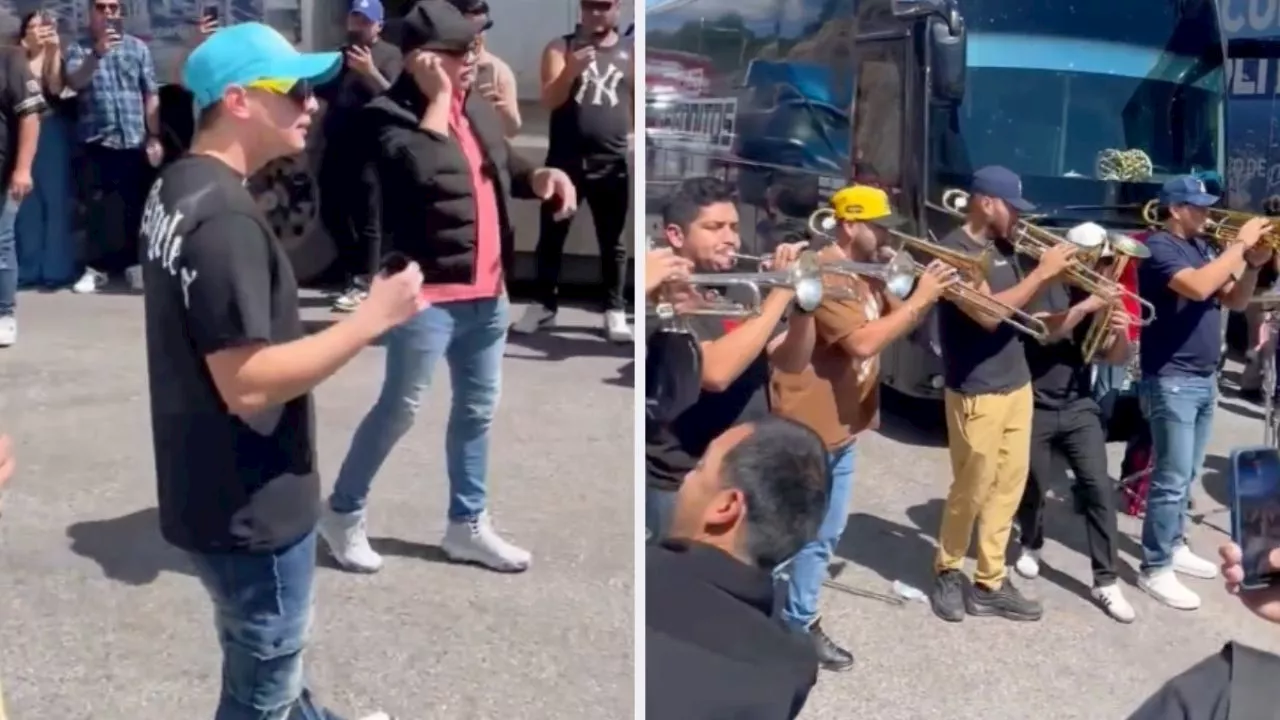 Banda Los Recoditos sorprenden con concierto en plena carretera tras quedar varados por bloqueo en Sinaloa: VIDEO