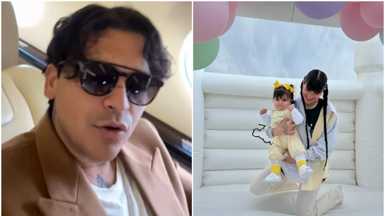 Christian Nodal regresa a México tras festejar el cumpleaños de su hija junto a Cazzu