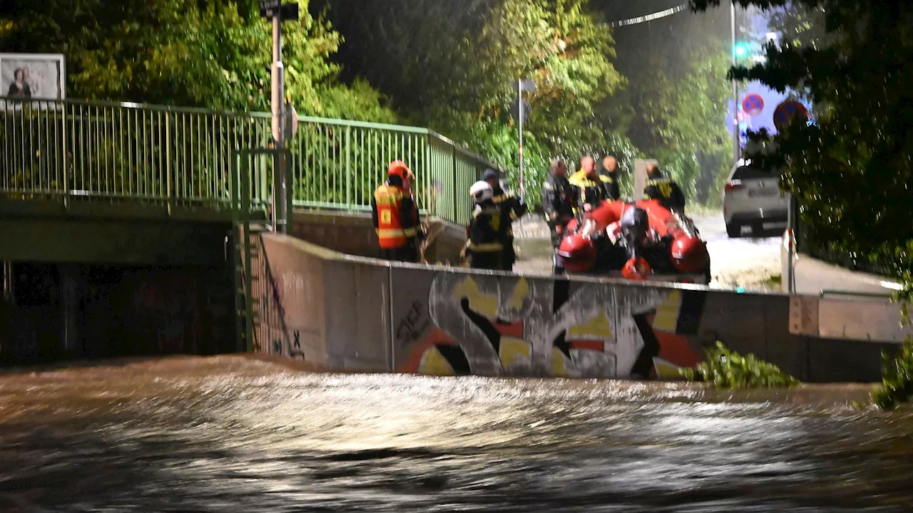 Sturmtief 'Anette' verursacht Überschwemmungen in Wien