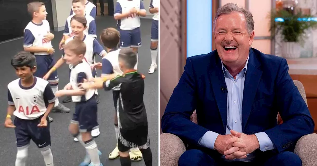 Arsenal mascot leaves Piers Morgan in stitches after taunting Tottenham rivals