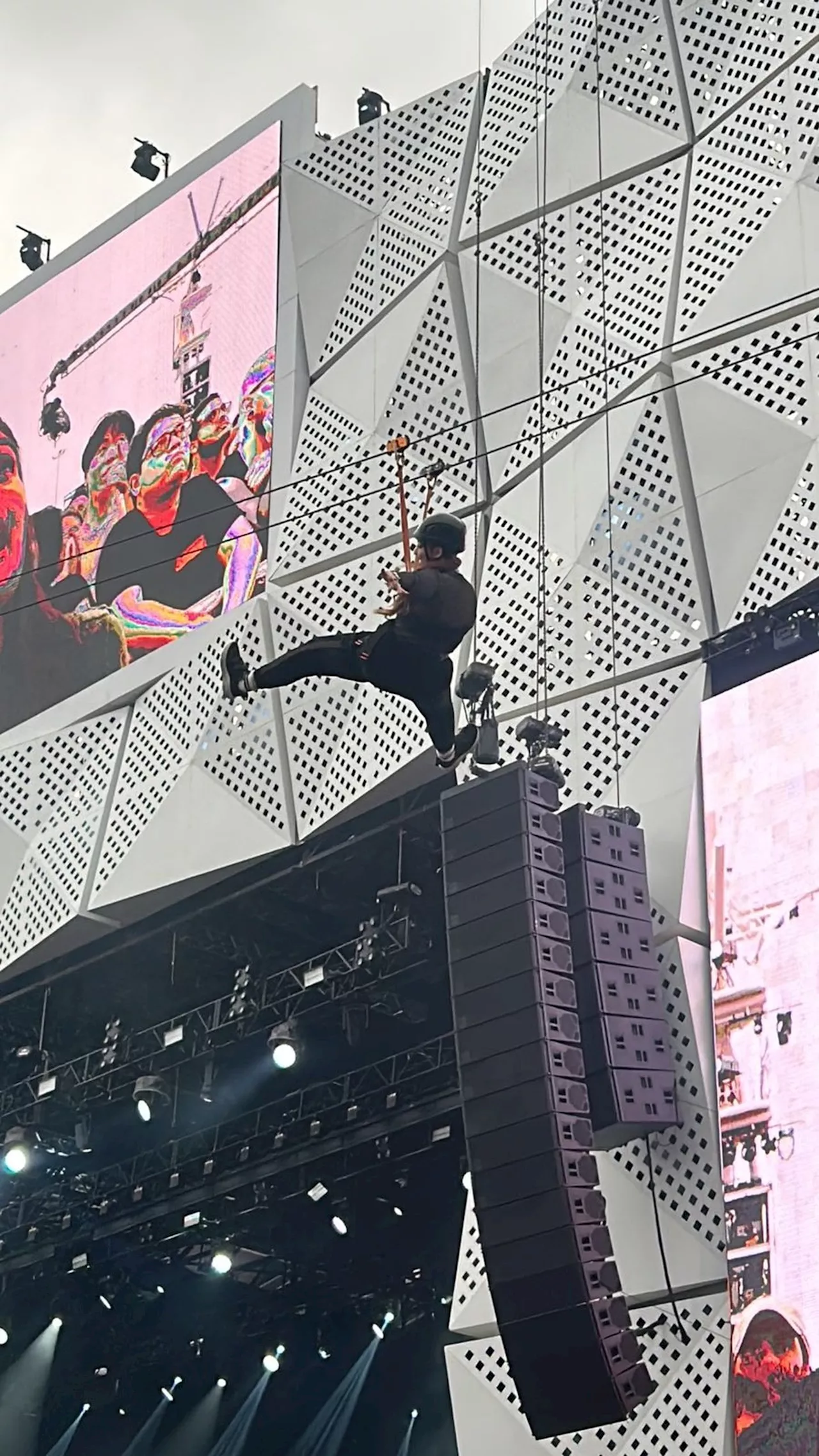 Tirolesa no Rock in Rio 2024 proporciona emoção e vistas únicas