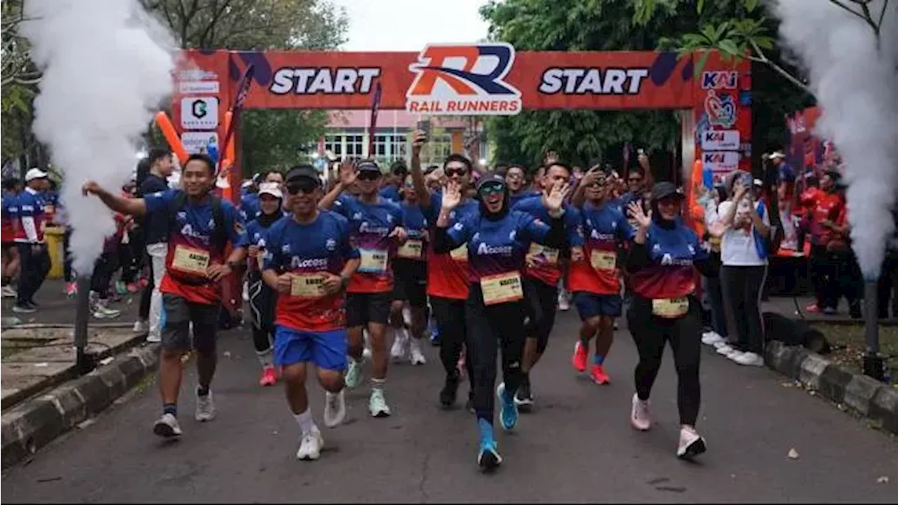 Perkenalkan Wisata Sehat di Palembang, KAI Gelar Fun Run 5K Bersama Rail Runners dan Stakeholder