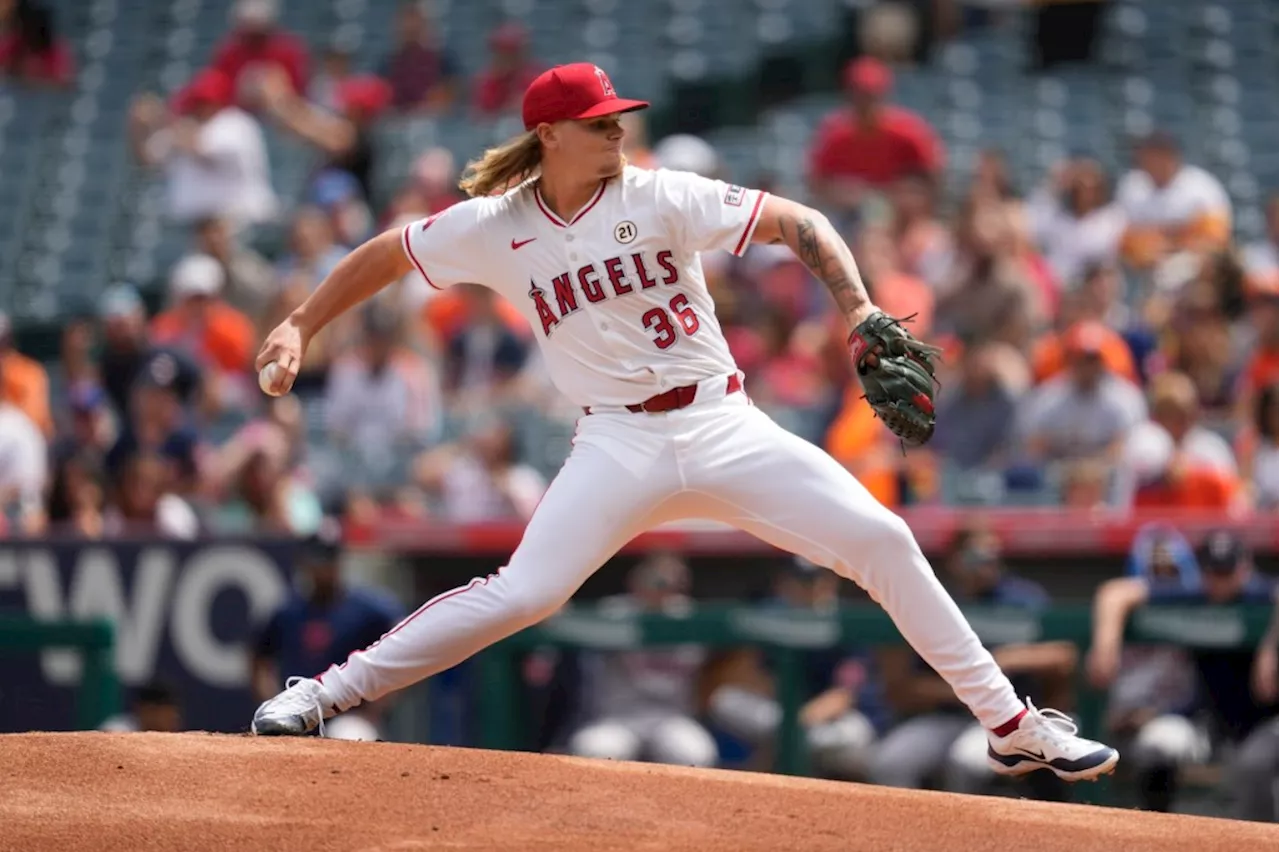 Angels' Top Prospect Dana Struggles in Loss to Astros