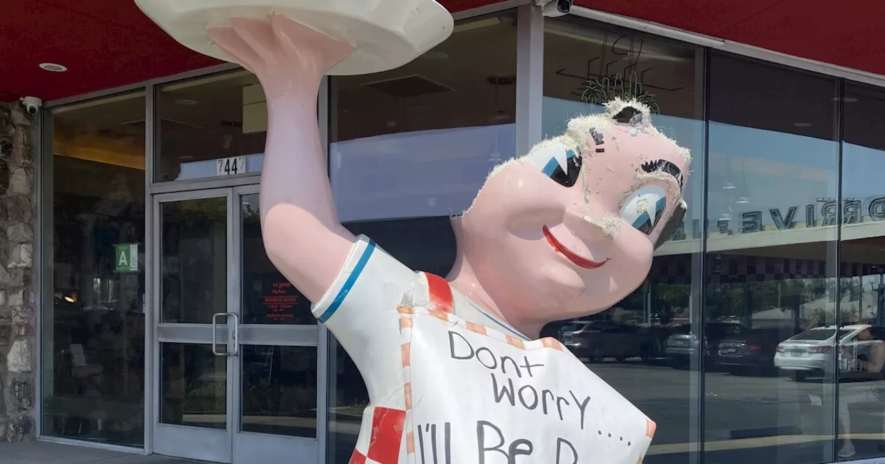 Bob’s Big Boy Broiler in Downey hoping to restore beloved statue that had hairdo ripped off in crash