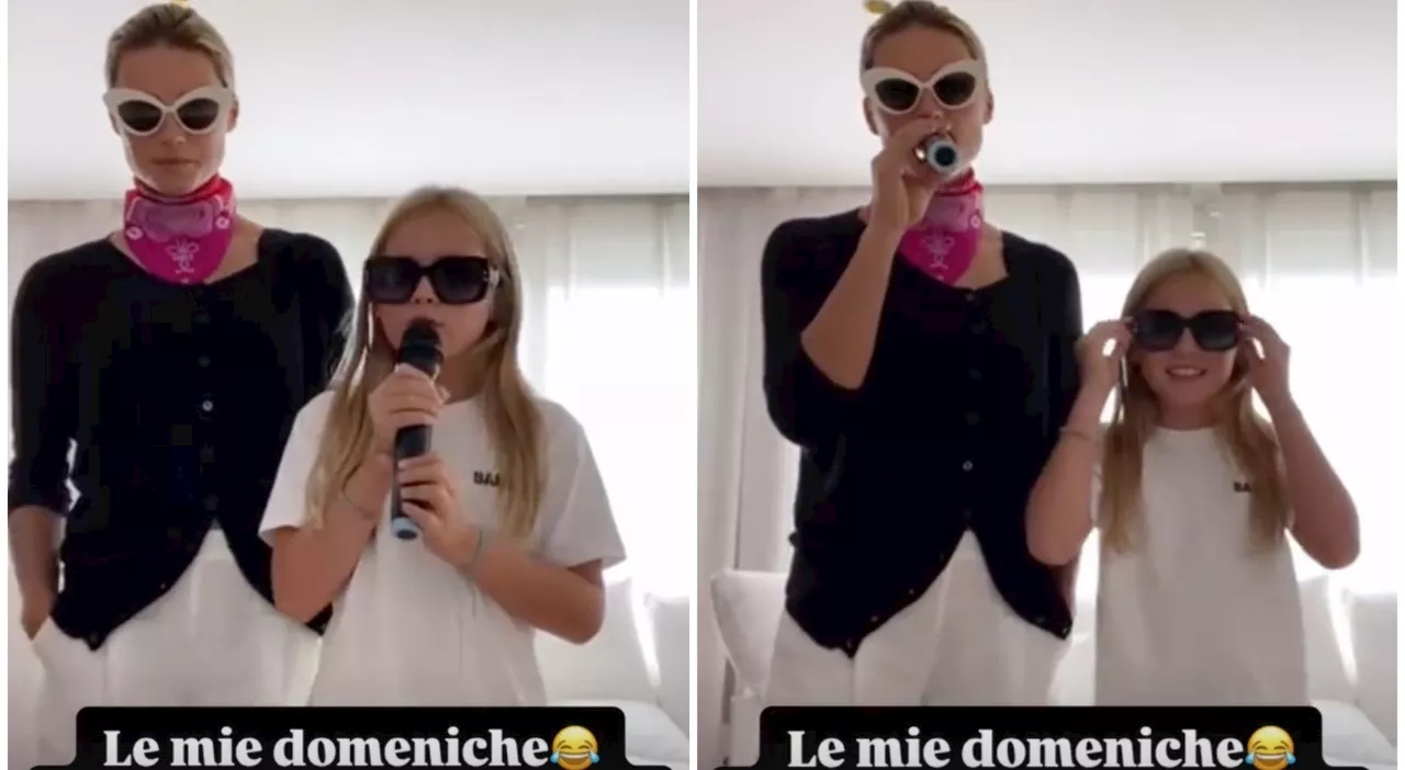 Michelle Hunziker duetta con la figlia Celeste sulle note di “A Million Dreams” 