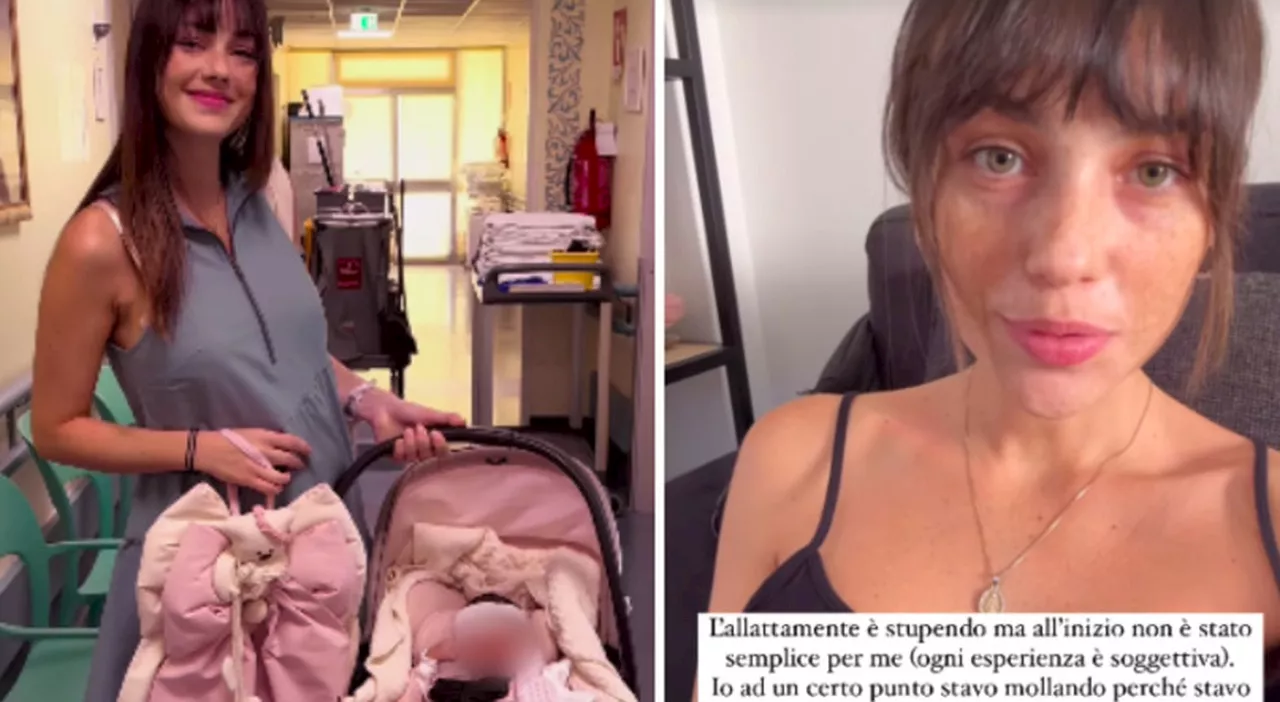 Rosalinda Cannavò sull'allattamento: «All'inizio è stata dura, ho avuto un momento di crisi»