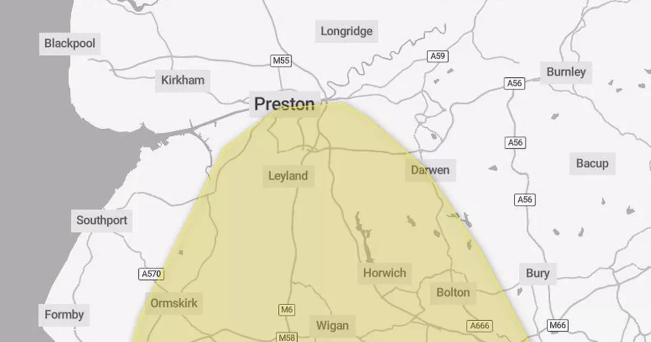 Met Office issues new weather alert for Lancashire with warning to drivers