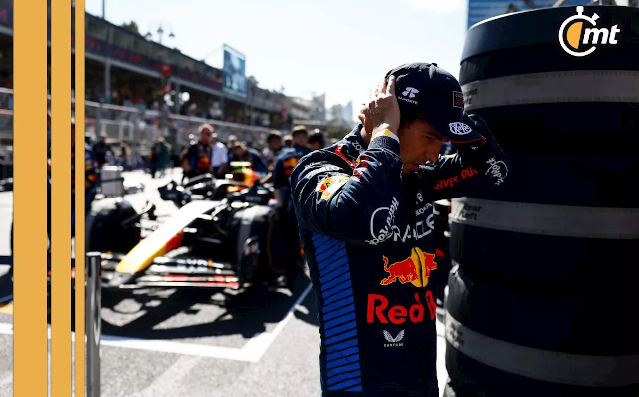 Checo Pérez pierde podio en GP de Azerbaiyán tras choque con Sainz; ambos abandonan: VIDEO