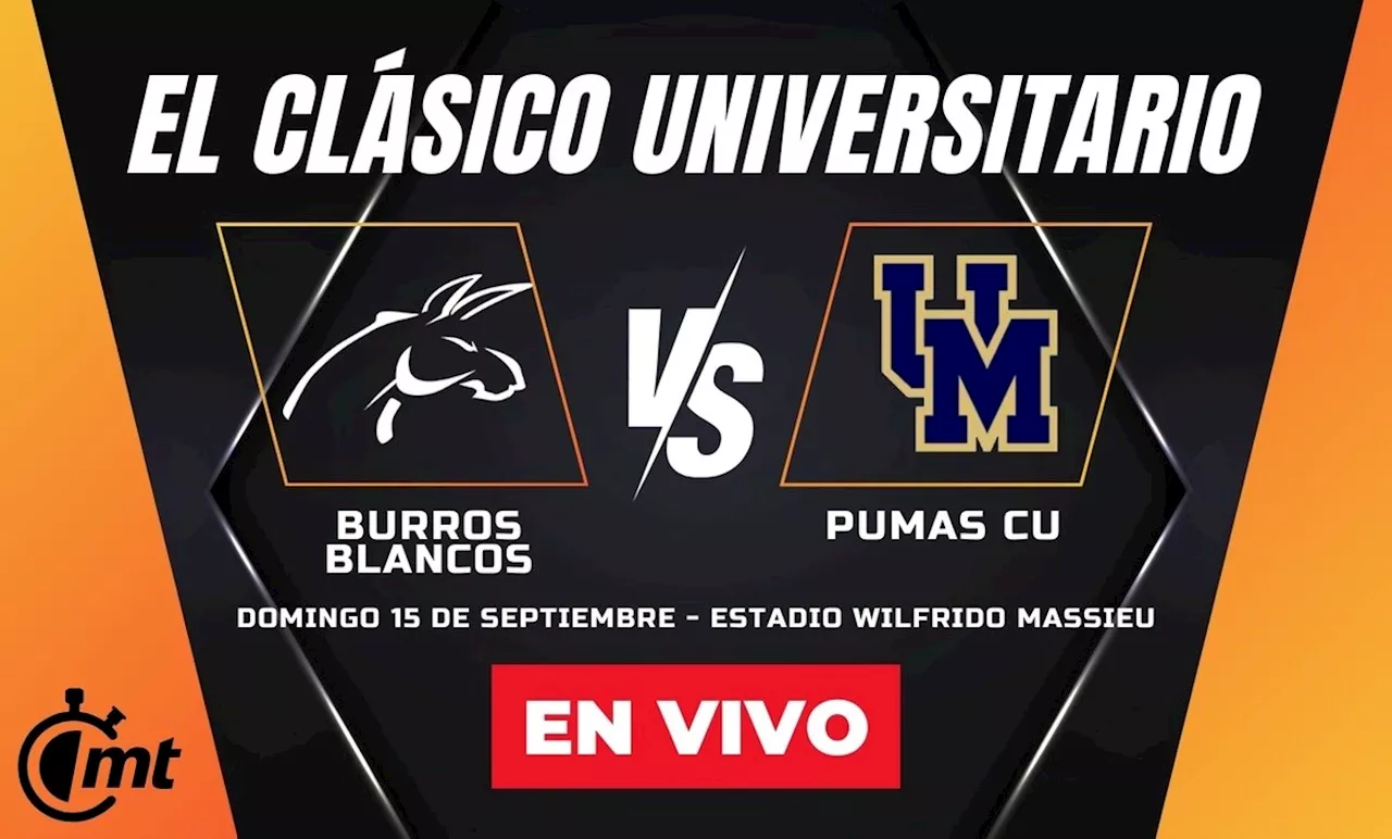 Clásico Estudiantil Nacional: Pumas CU vs. Burros Blancos este domingo