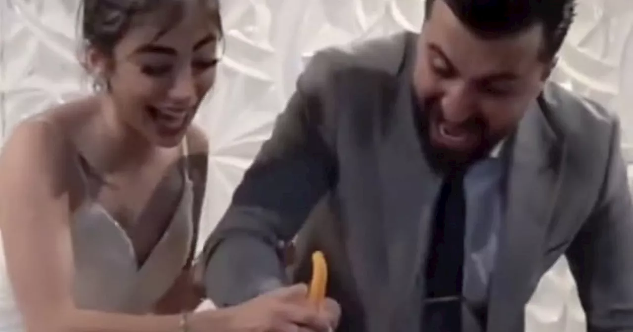 Groom's Cake-Cutting Prank Leaves Bride Shocked and Guests Divided