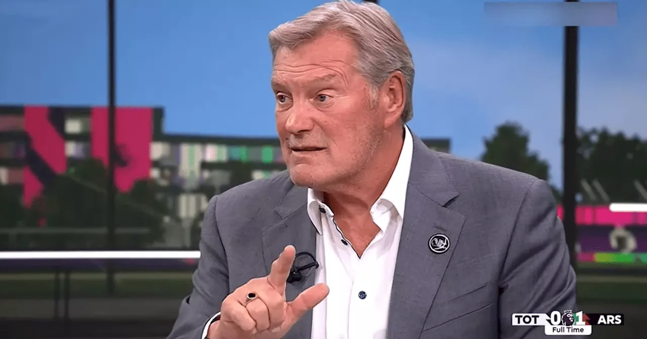 Glenn Hoddle slams 'unconvincing' Tottenham star after Arsenal defeat