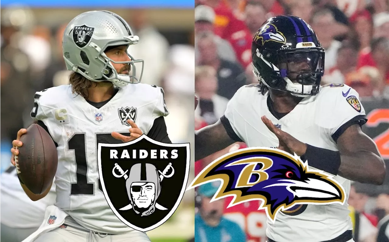 Raiders vs Ravens EN VIVO: Partido HOY Semana 2 de la NFL 2024