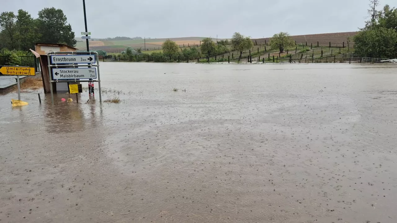 Hochwasser: Zivilschutzalarm im Bezirk Korneuburg ausgelöst