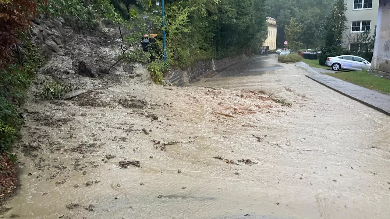 Land unter im Bezirk Lilienfeld