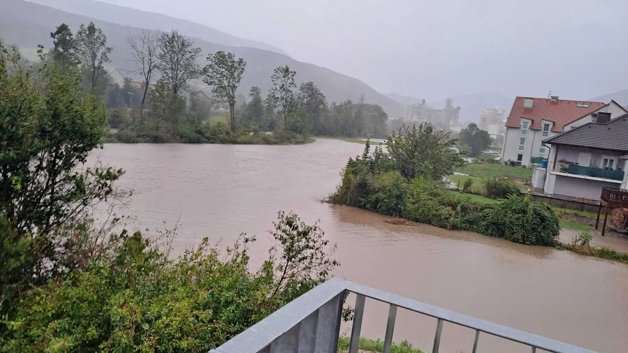 Nach Regenfällen: Erste Überschwemmungen im Piestingtal