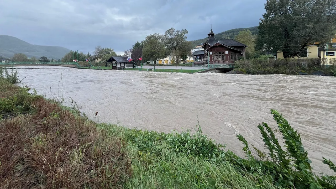 Payerbach und Reichenau Hochwasser-Hotspots im Bezirk