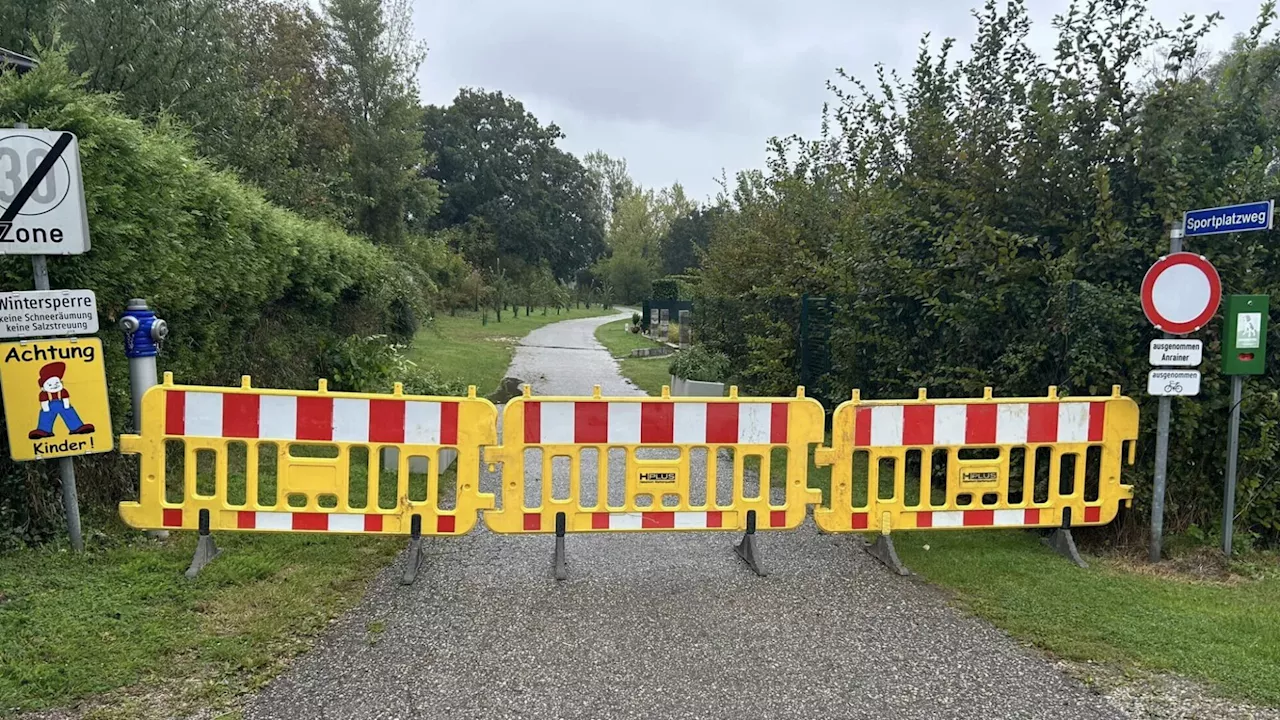 Region Hainburg: Mehrere Straßen wegen Hochwasser gesperrt