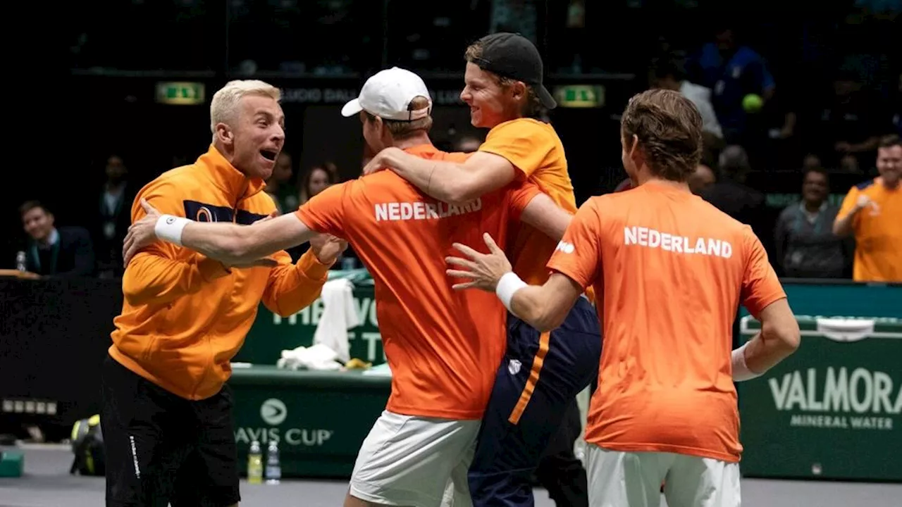 Oranje-tennissers weer kwartfinalist Davis Cup door zwaarbevochten dubbelzege