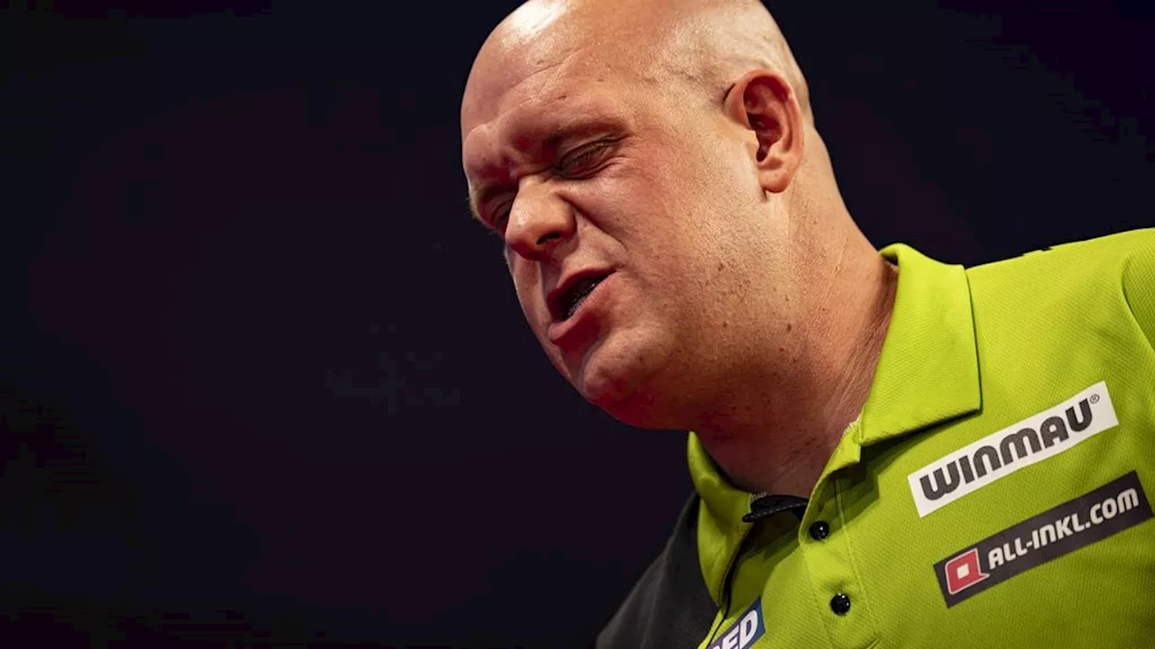 Van Gerwen stort na sterke start volledig in tegen Littler in Amsterdam