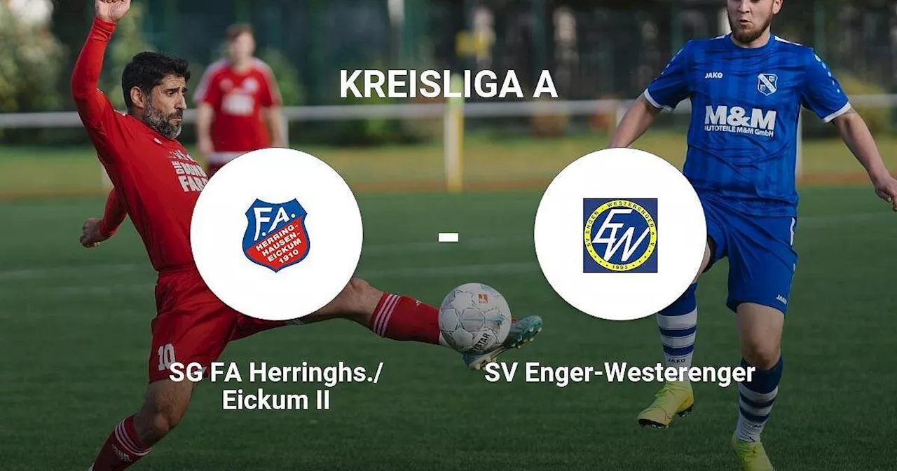 SG FA Herringhs./Eickum II verbucht knappen Sieg gegen SV Enger-Westerenger