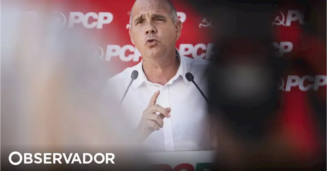 PCP 'não acompanha' proposta de Orçamento para 2025, mas 'quase que aposta' que será aprovada