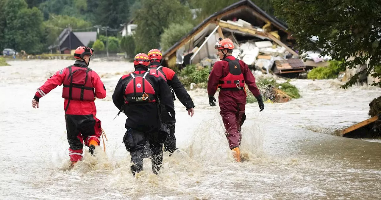 Hochwasser Überflutungen Tschechien, Polen, Rumänien