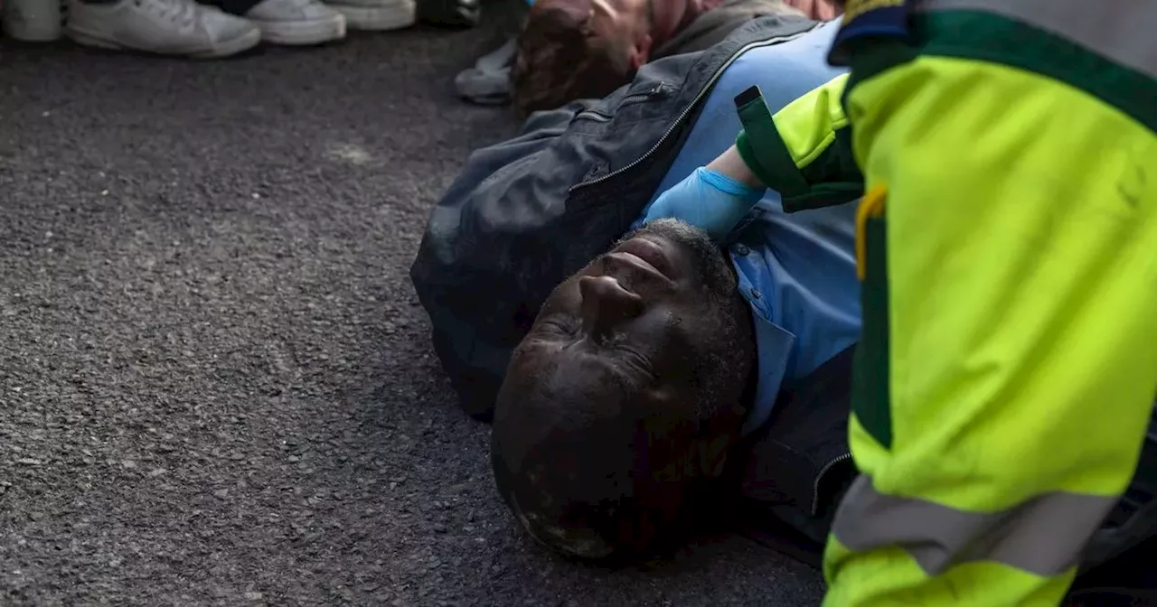 Fair City's Victor Mullen left unconscious from gas explosion at huge fire