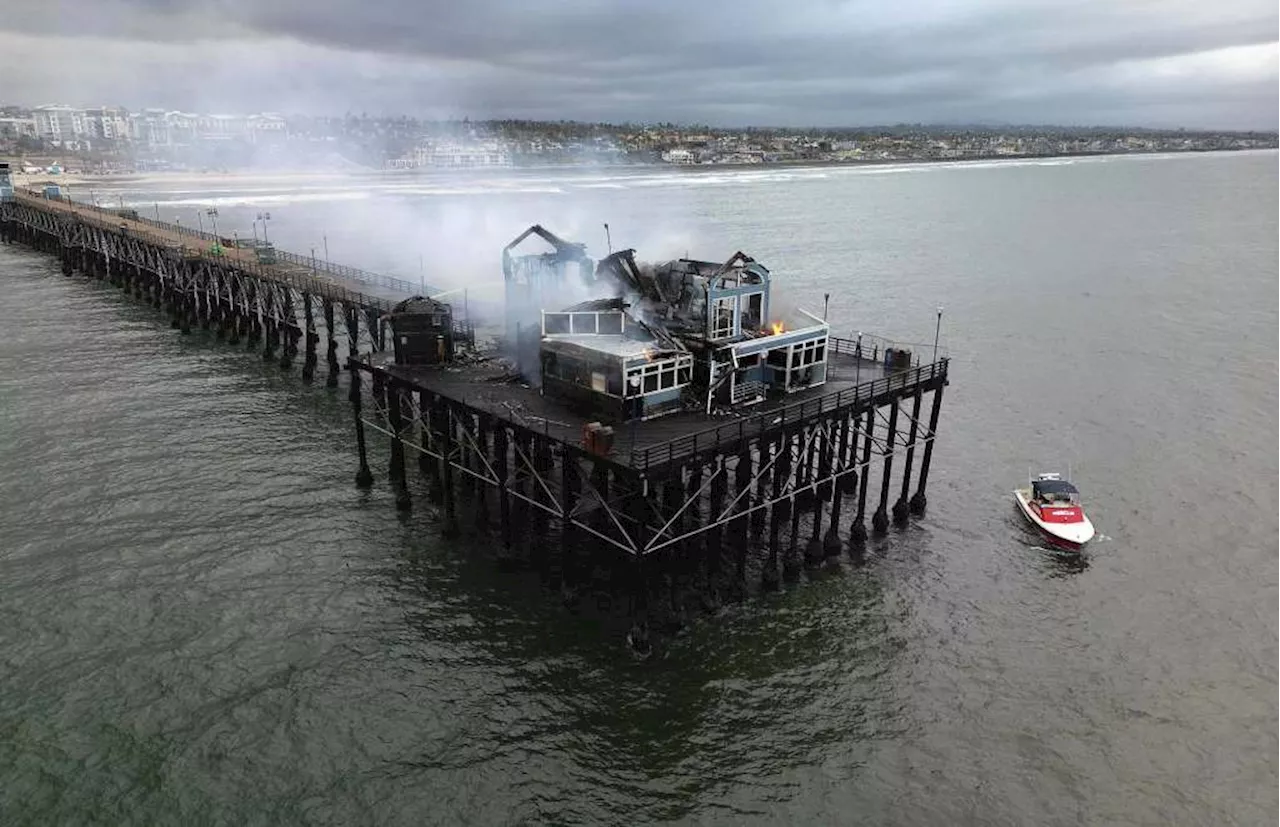 Debris removal begins this month on charred Oceanside Pier