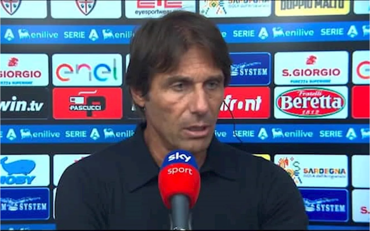 Conte dopo Cagliari-Napoli: 'Bisogna mettersi i paraocchi e correre forte'