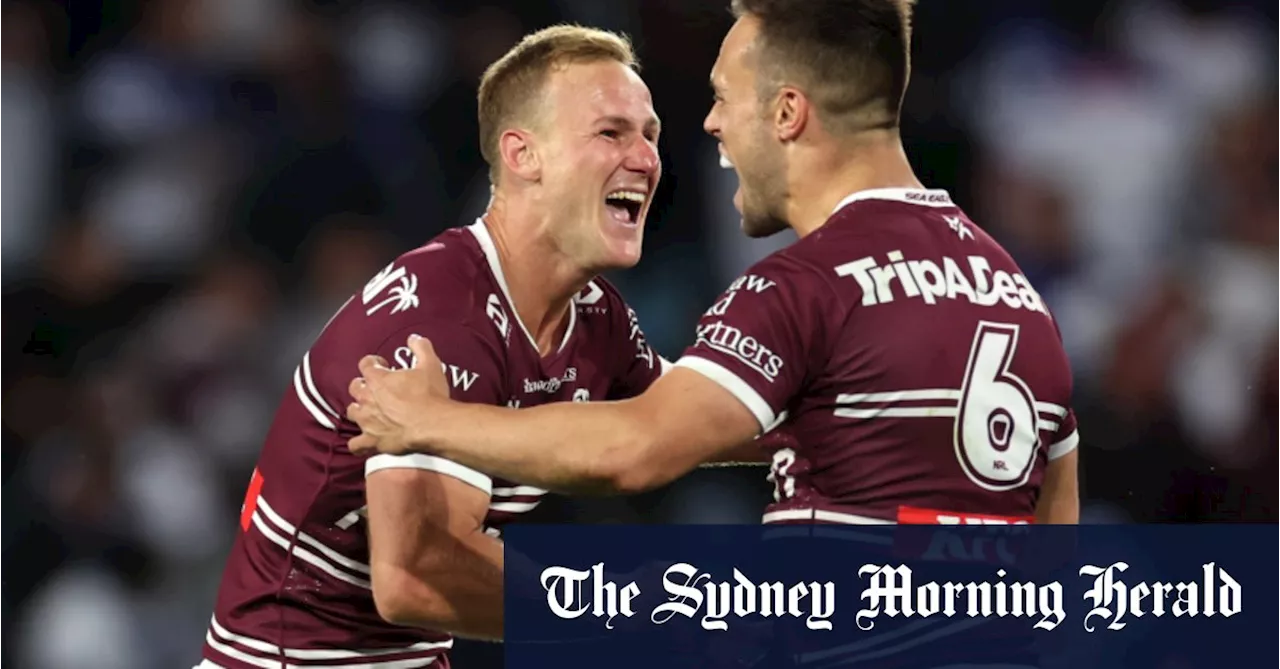 Manly defies odds with one-armed Trbojevic to end Canterbury's fairytale