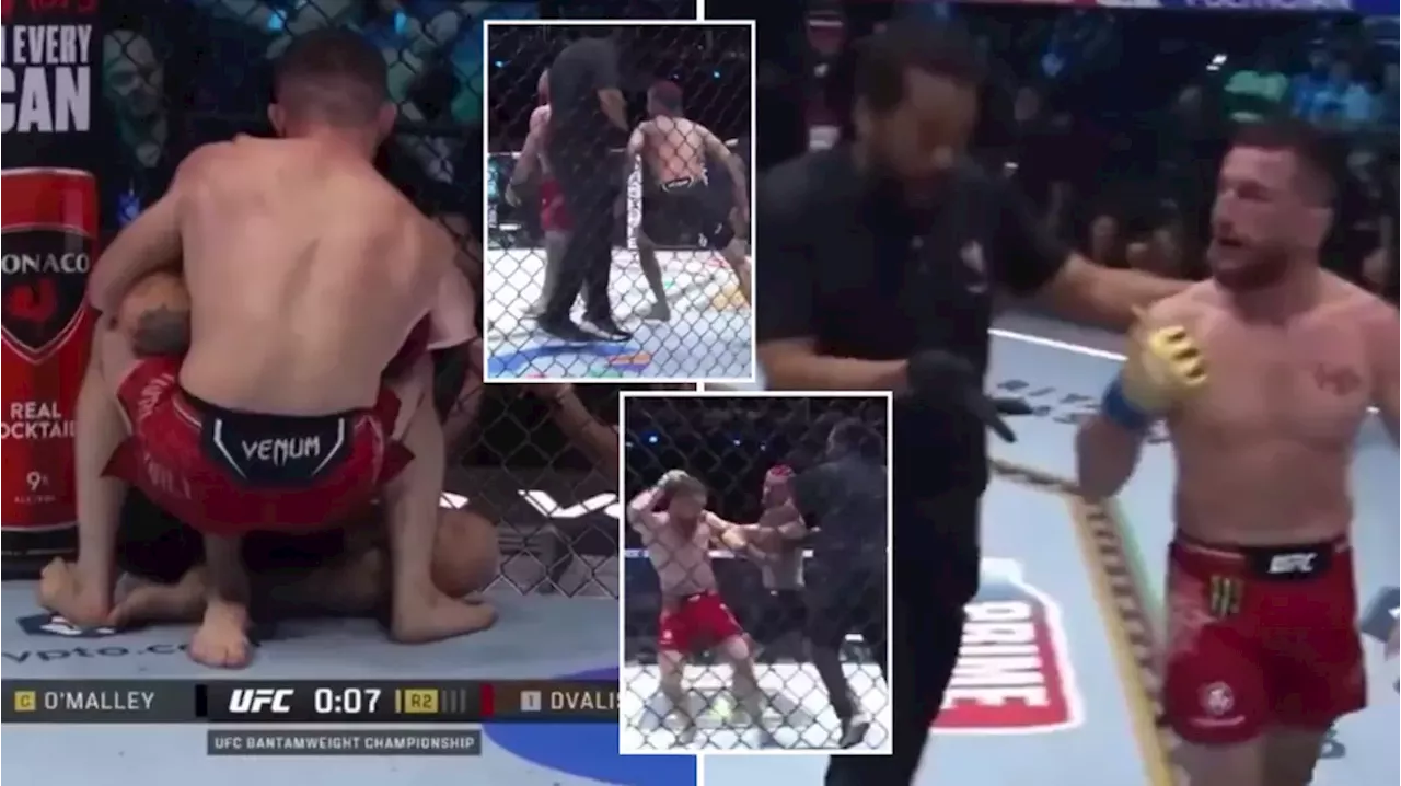 Fans genuinely stunned after spotting what Merab Dvalishvili did to Sean O’Malley mid-round at Noche UFC