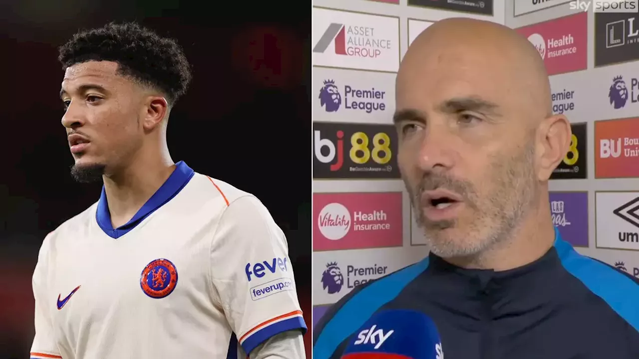 Sly Manchester United dig made by Enzo Maresca after Jadon Sancho's Chelsea debut