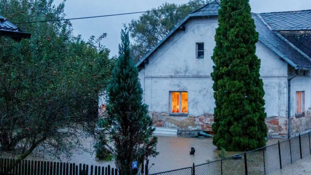 Intensive Regenfälle verursachen Überschwemmungen in Tschechien