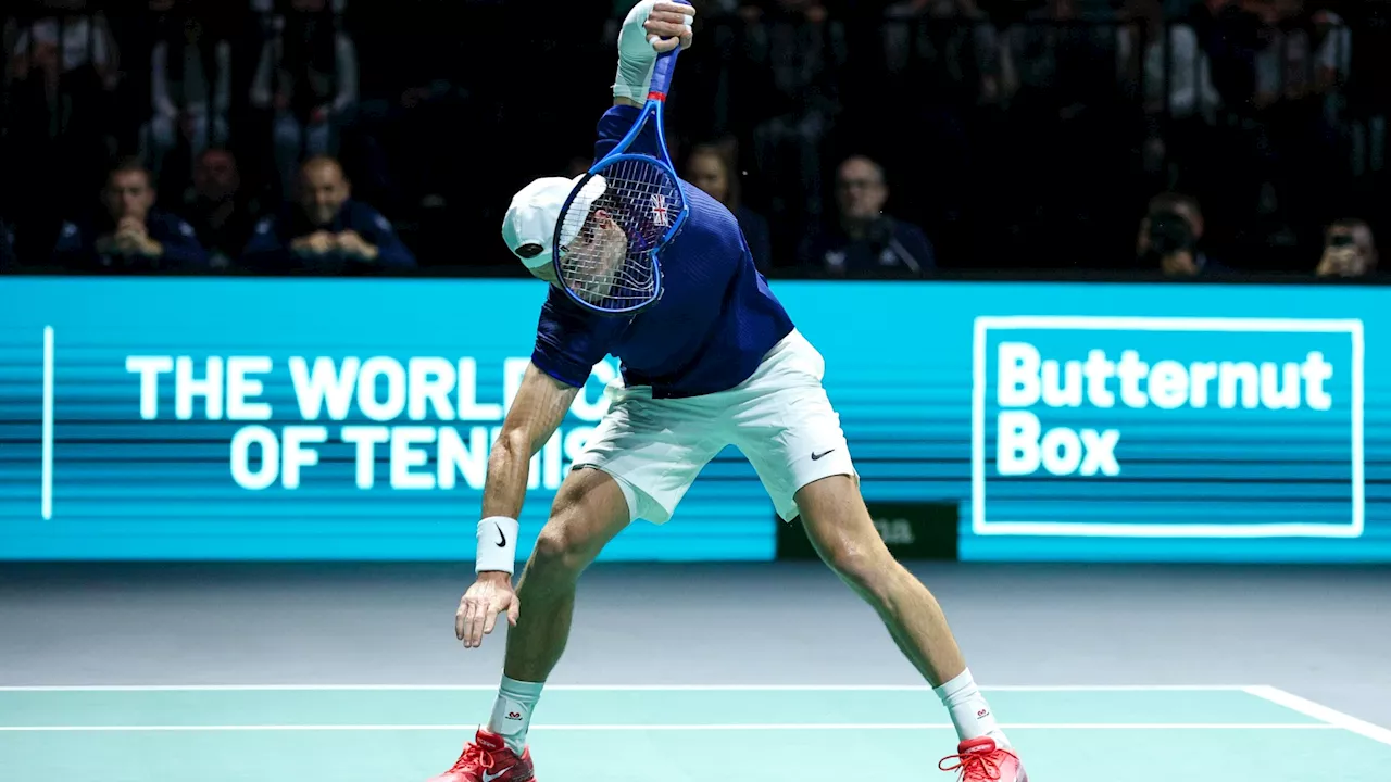 Jack Draper furiously smashes racket before Great Britain’s Davis Cup hopes come to an end...