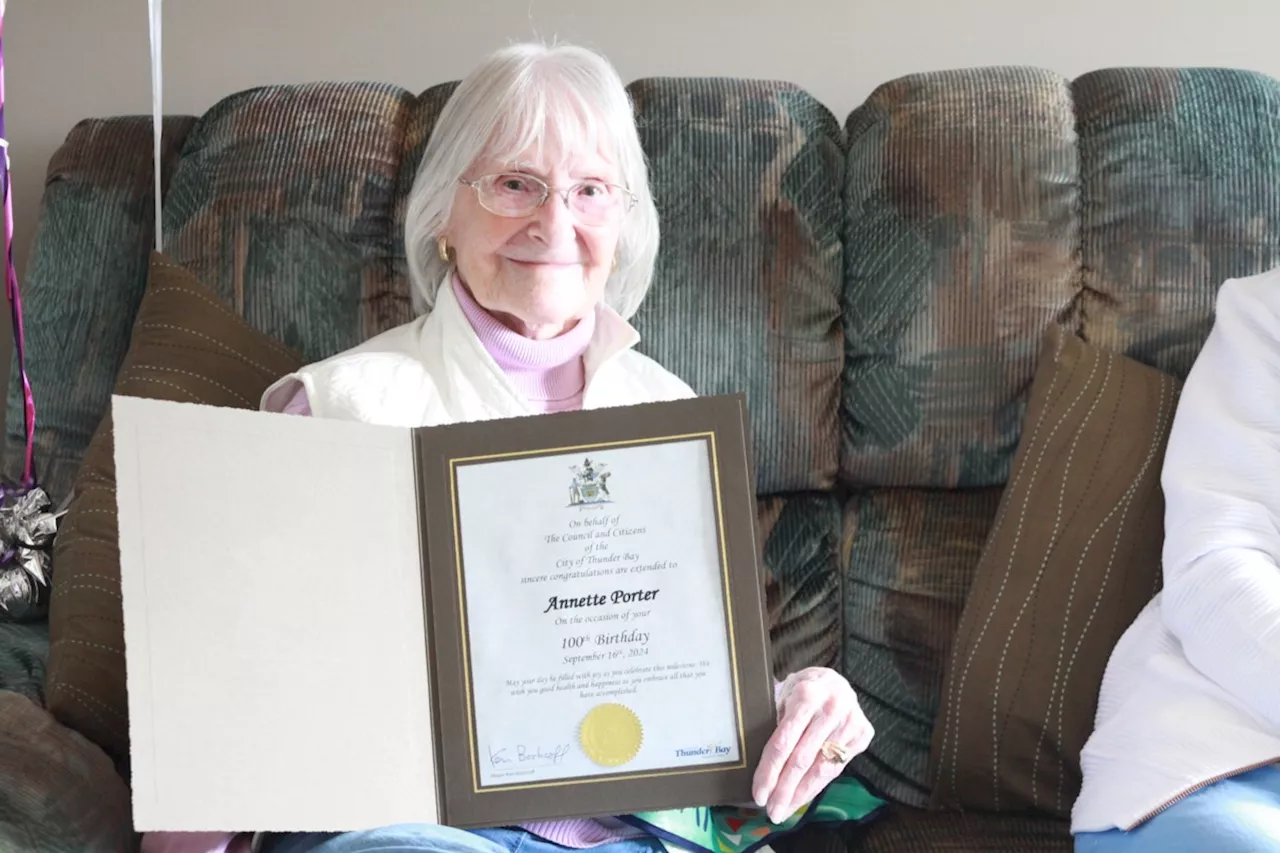 Thunder Bay resident celebrates 100th birthday