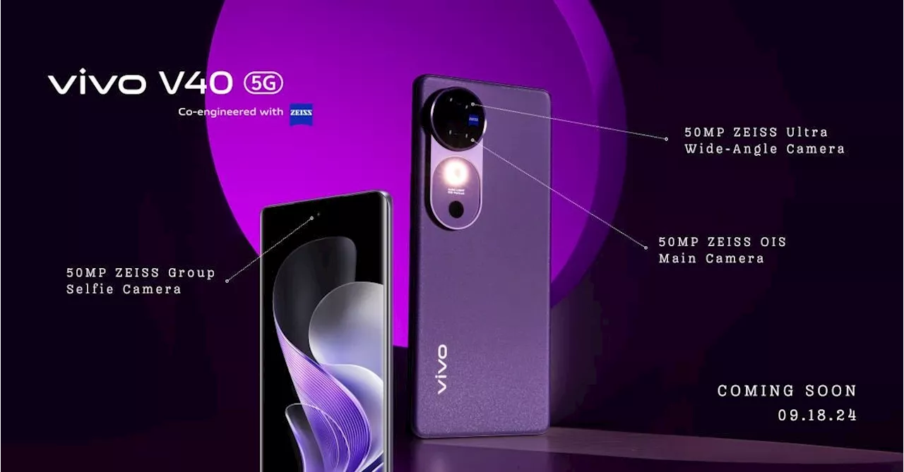 Have 3 Zeiss cameras at your fingertips with vivo V40