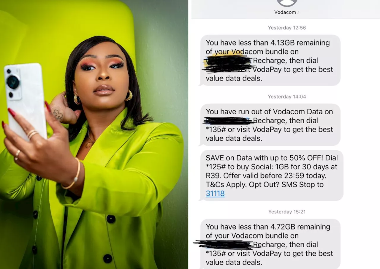 ‘No way!’: Boity puts Vodacom on blast over data prices