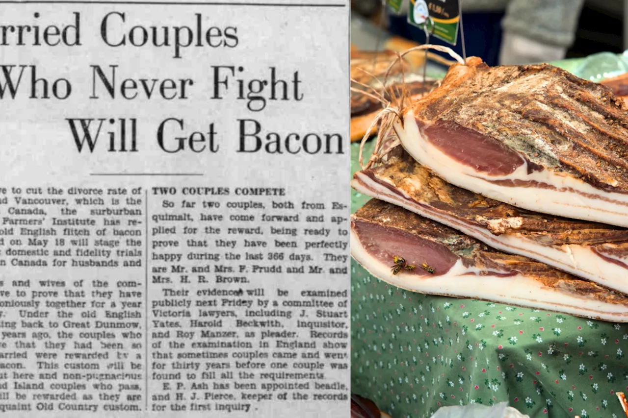 Married B.C. couples were once offered a lot of bacon to prove they were happy