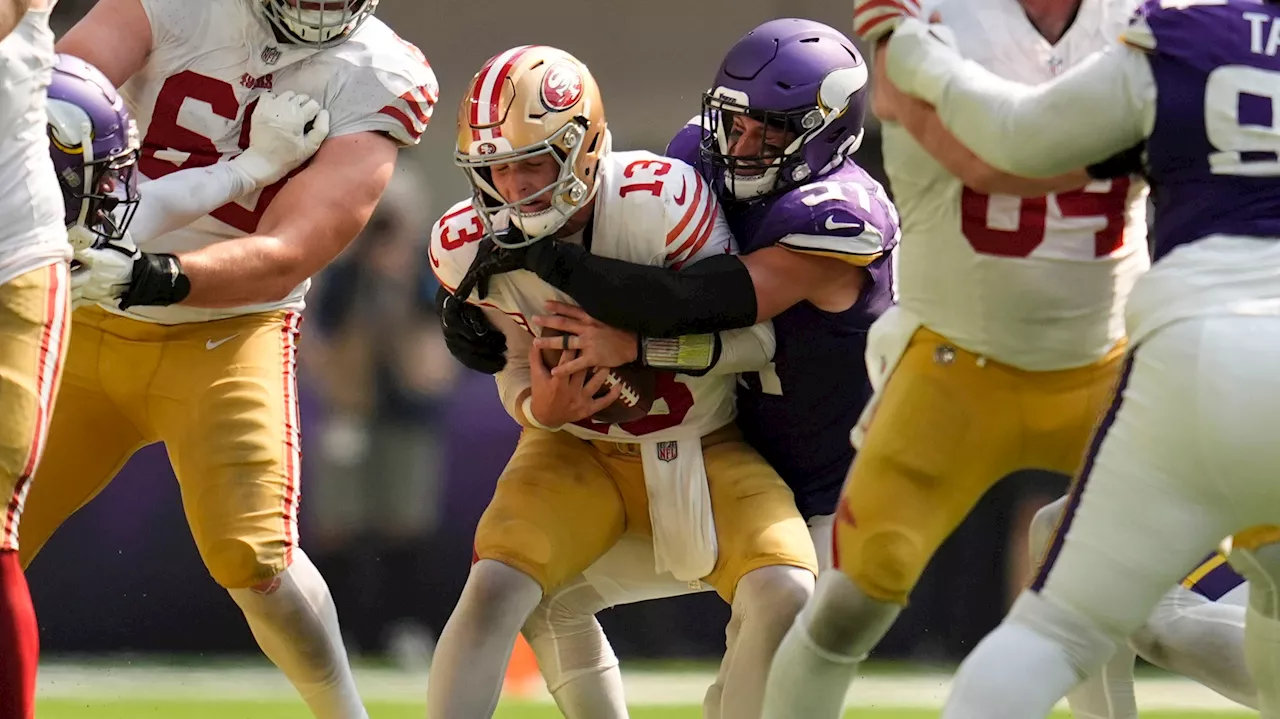 Darnold, attacking defense drive undefeated Vikings in win over 49ers