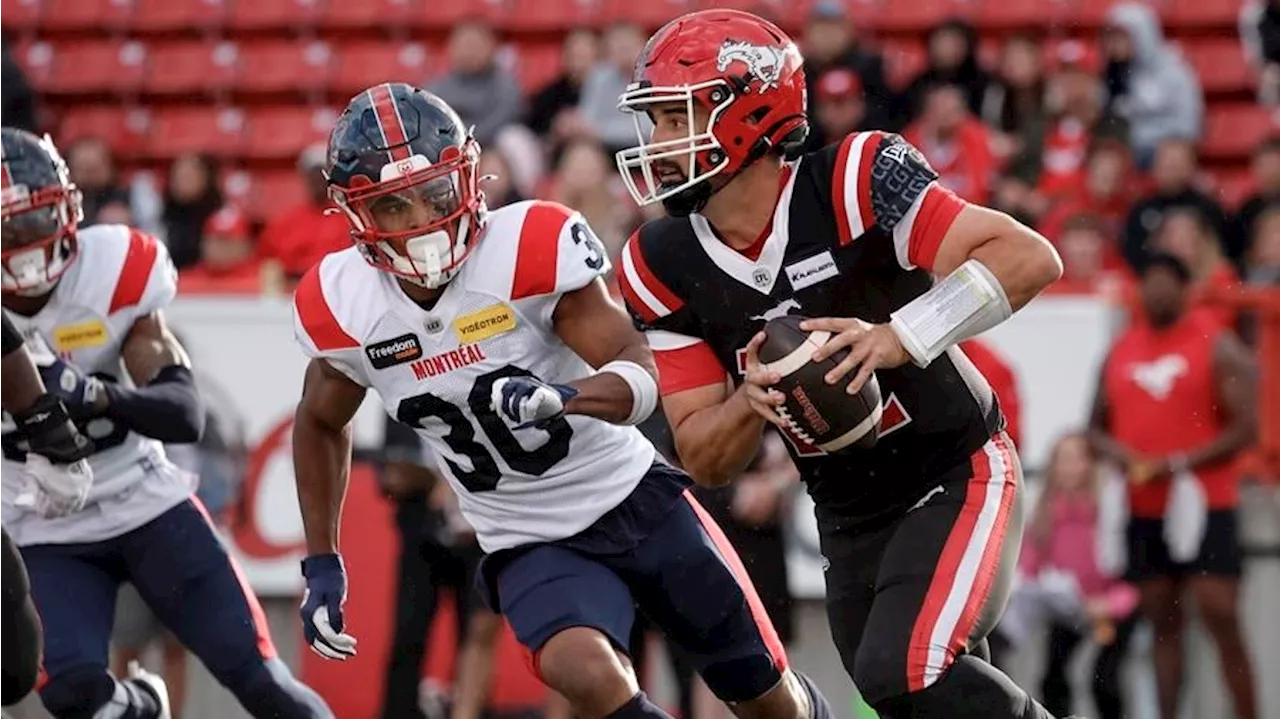 Stampeders, Alouettes battle to tie