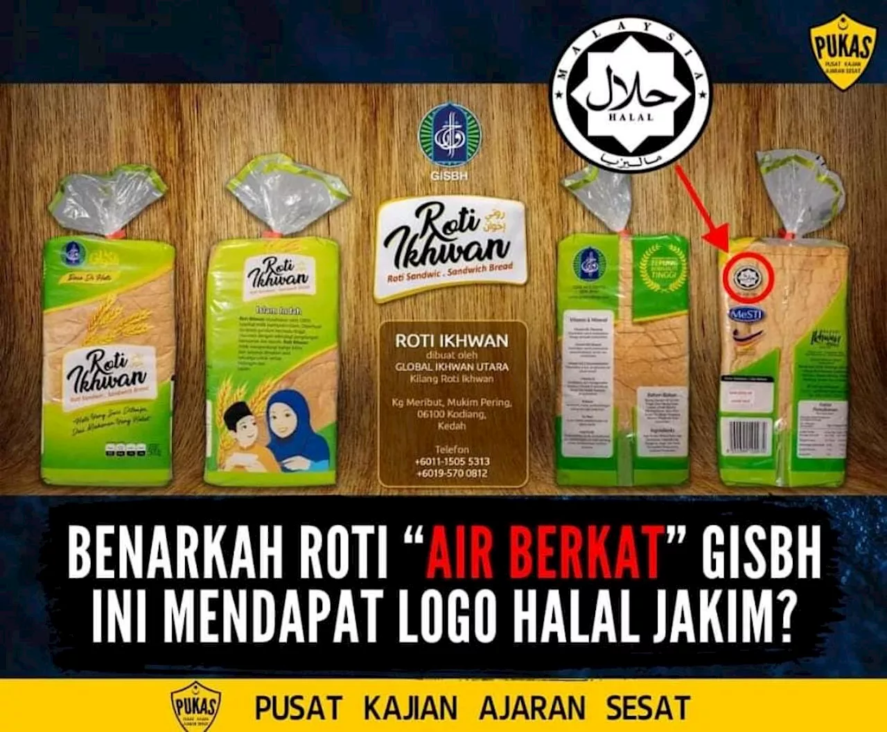 Jakim sahkan roti jenama Ikhwan tiada sijil halal