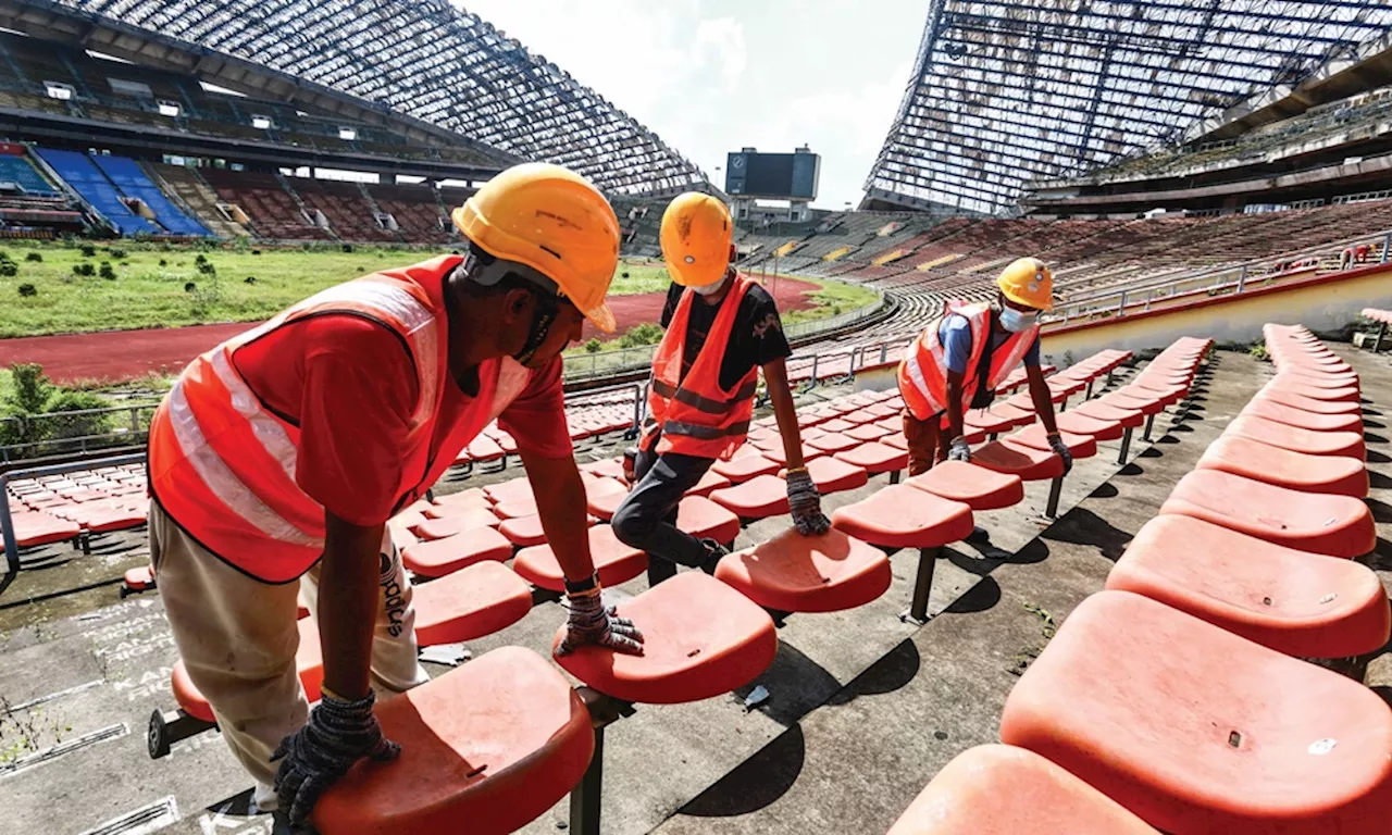 Roboh struktur utama Stadium Shah Alam bermula