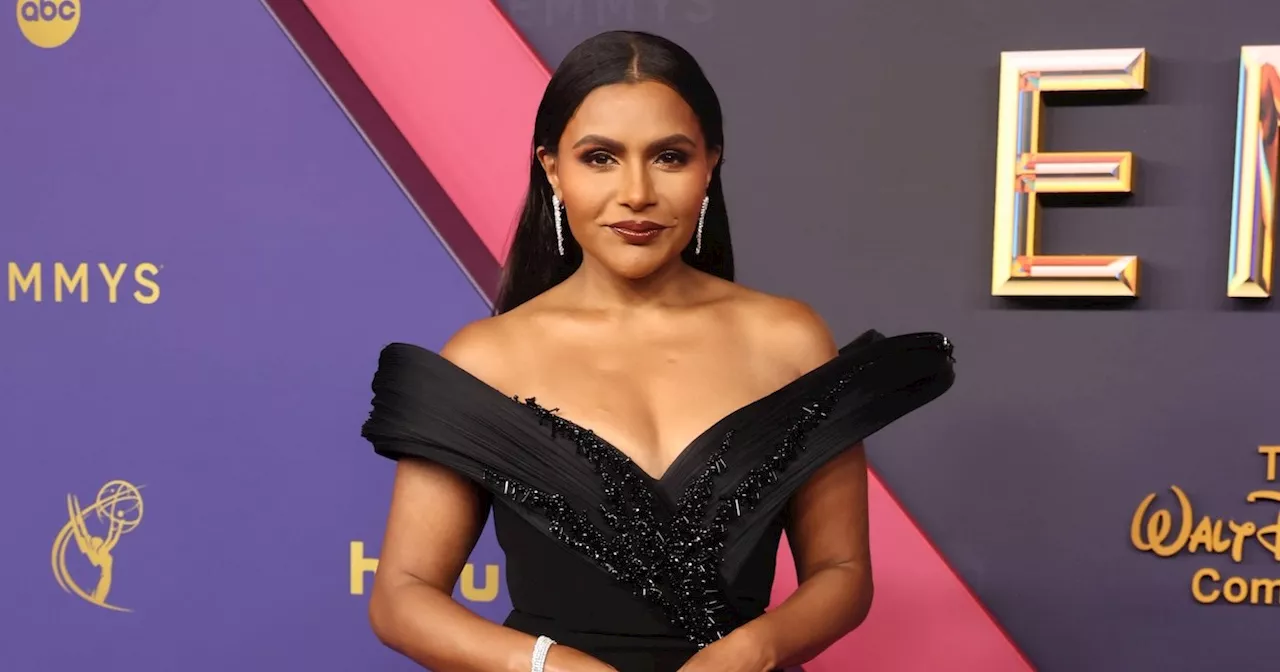 Mindy Kaling Stuns in Black Dress at 2024 Emmys Red Carpet