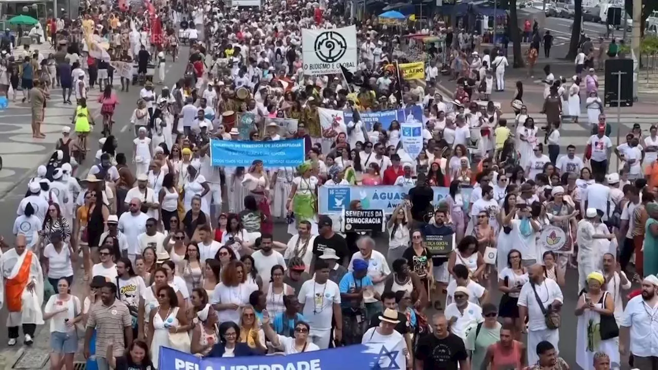 Brazilian religious groups urge for greater tolerance during march in Rio