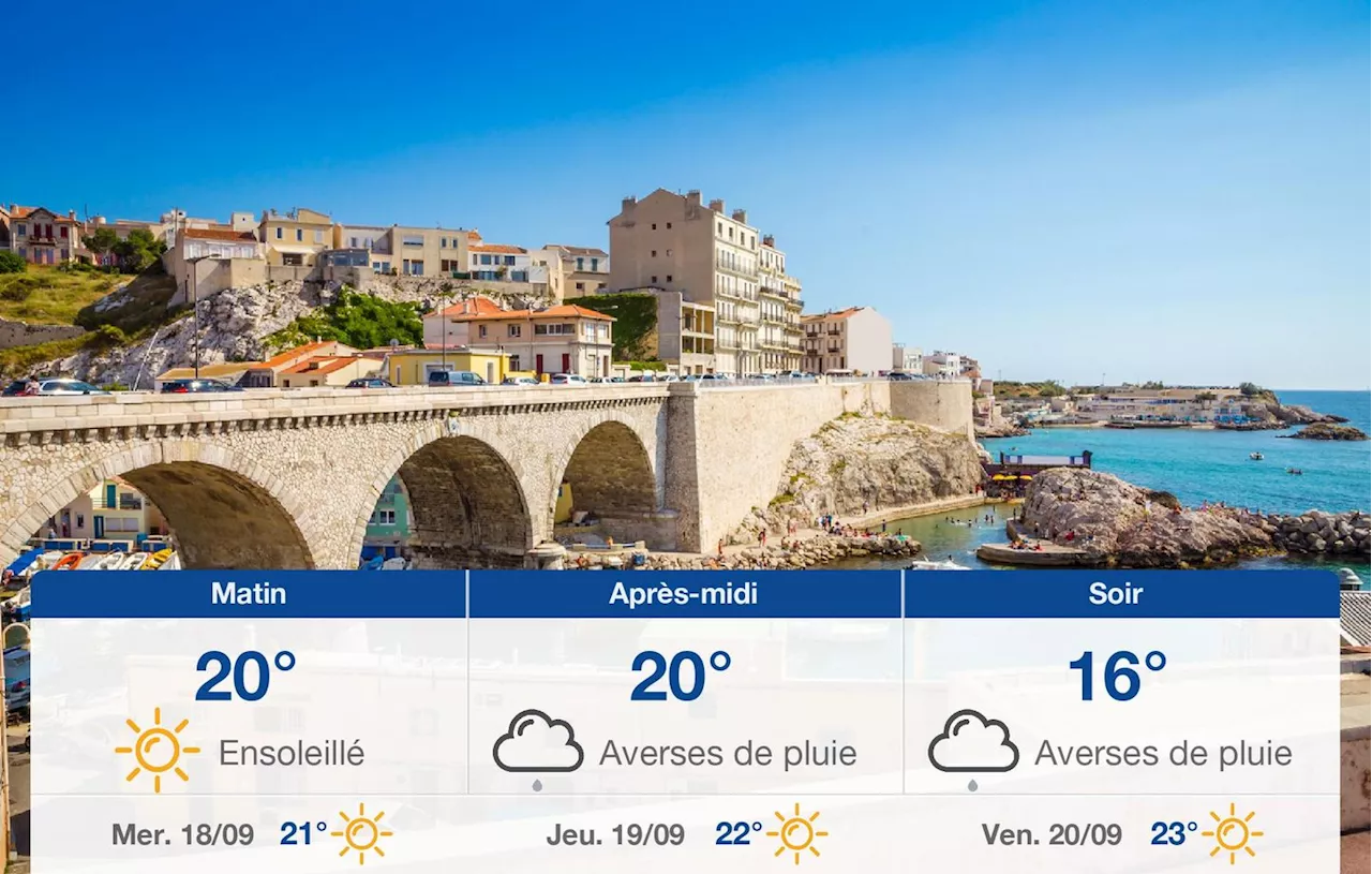 Météo Marseille: prévisions du mardi 17 septembre 2024